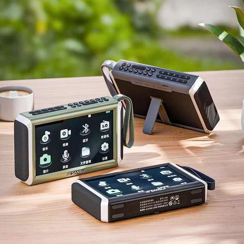 F55 Hd Mp4 Video Player Radio Bluetooth Speaker Portable Theater For The Elderly - Image 3